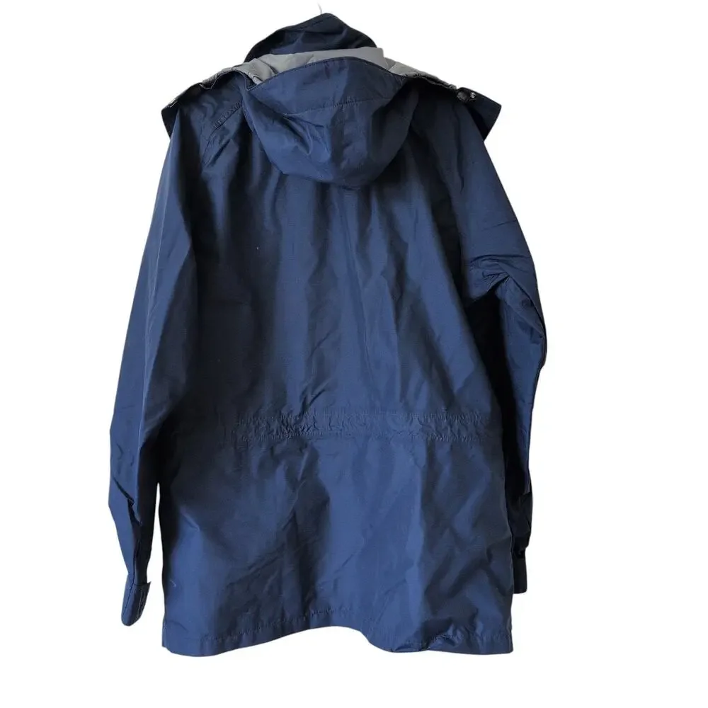 Vintage The North‎ Face 1970s Brown Label Jacket Navy Blue Gore-Tex Men's XL
